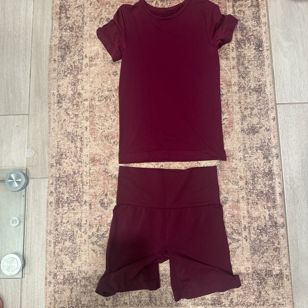 Burgundy Activewear Set